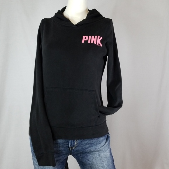 PINK Victoria's Secret Tops - Victoria's Secret PINK, black hoodie XS